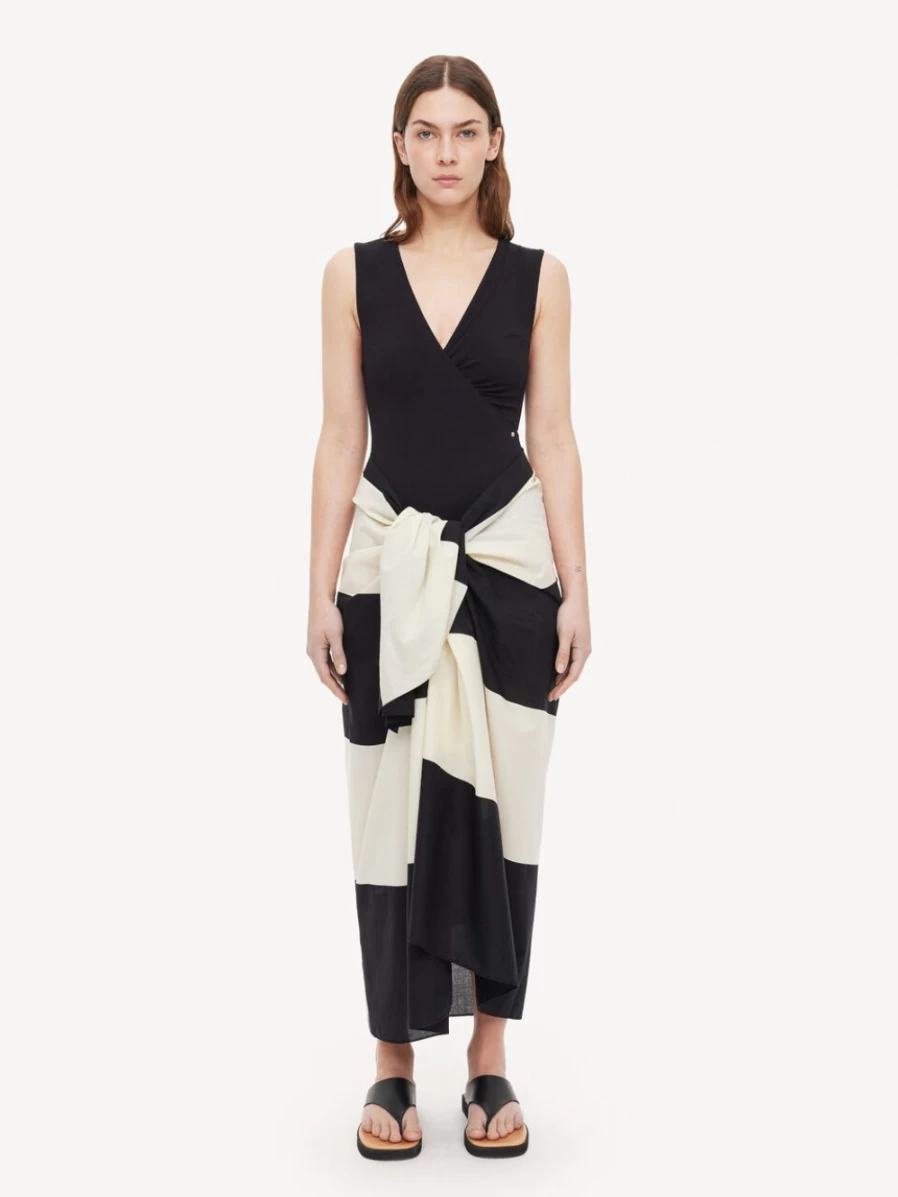 By Malene Birger Women's Block Stripe Scarf - Jialo Fashion Accessory