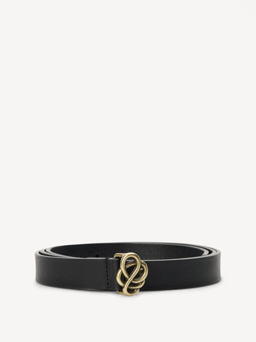 By Malene Birger Women's Black Leather Belt - Ouma Stylish & Durable Waistband
