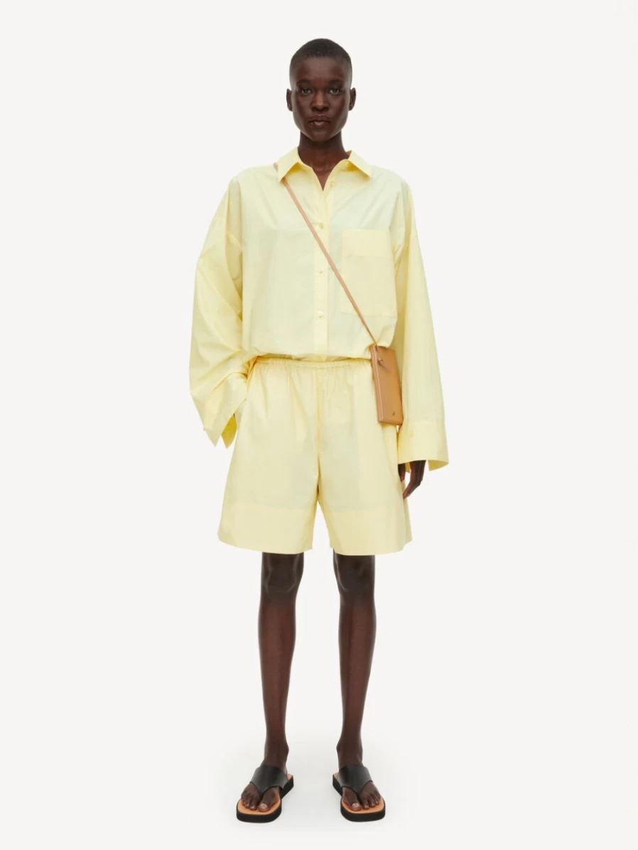 By Malene Birger Women's Siona Shorts in Pineapple Color | Casual Comfort Fit