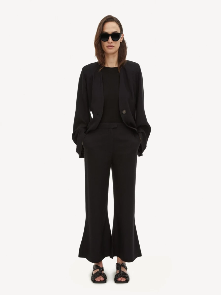 By Malene Birger Women's Black Mafaldana High-Waisted Trousers