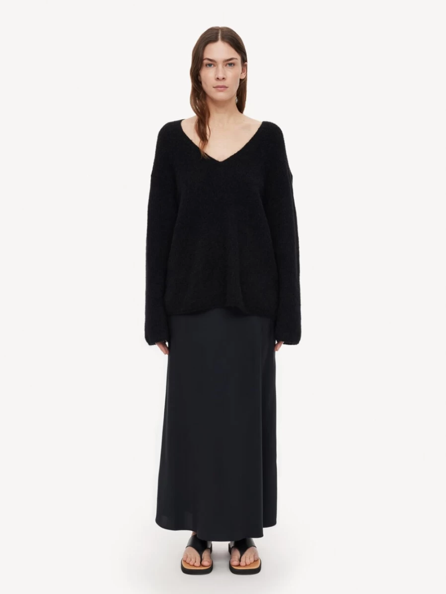 By Malene Birger Women's Black Diploma Mohair-Blend Sweater