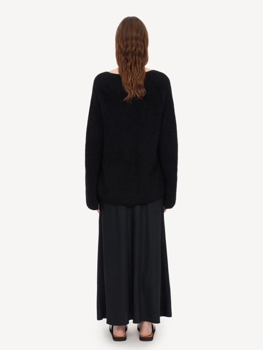 By Malene Birger Women's Black Diploma Mohair-Blend Sweater