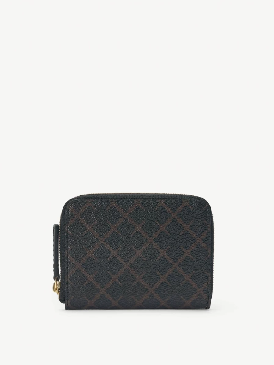 By Malene Birger Women's Dark Chocolate Elia Printed Coin Purse - Stylish & Functional