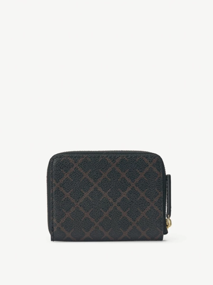 By Malene Birger Women's Dark Chocolate Elia Printed Coin Purse - Stylish & Functional