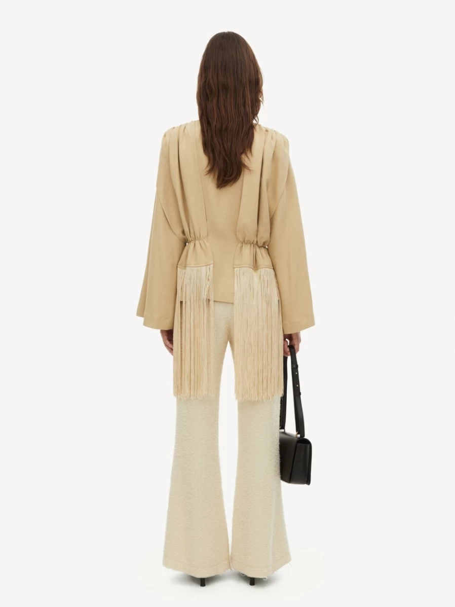 By Malene Birger Women's Cenit Blouse in Yellow Sand - Elegant Casual Top