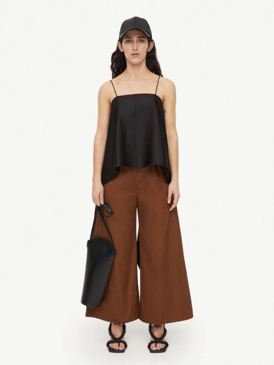 By Malene Birger Luisa High-Waisted Women's Trousers in Bison