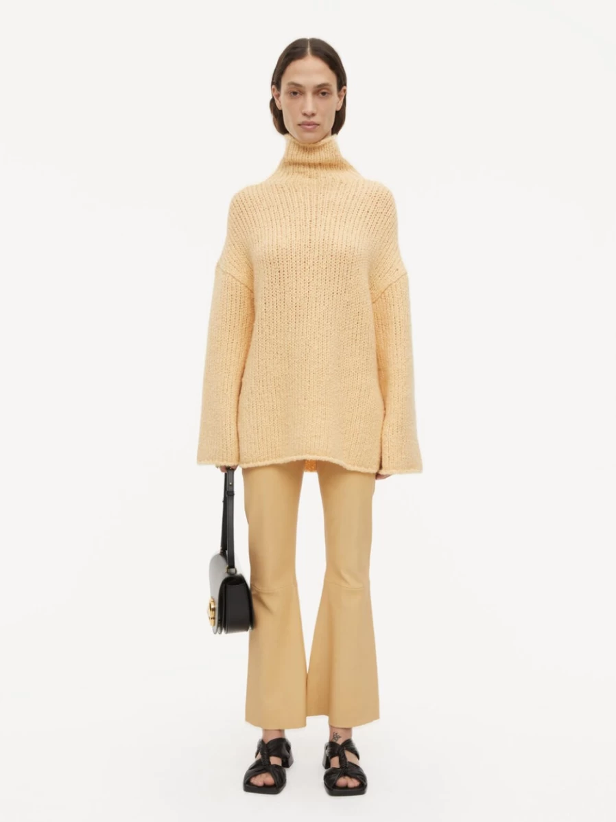 By Malene Birger Women's Amin Sweater in New Wheat | Casual Knit Pullover