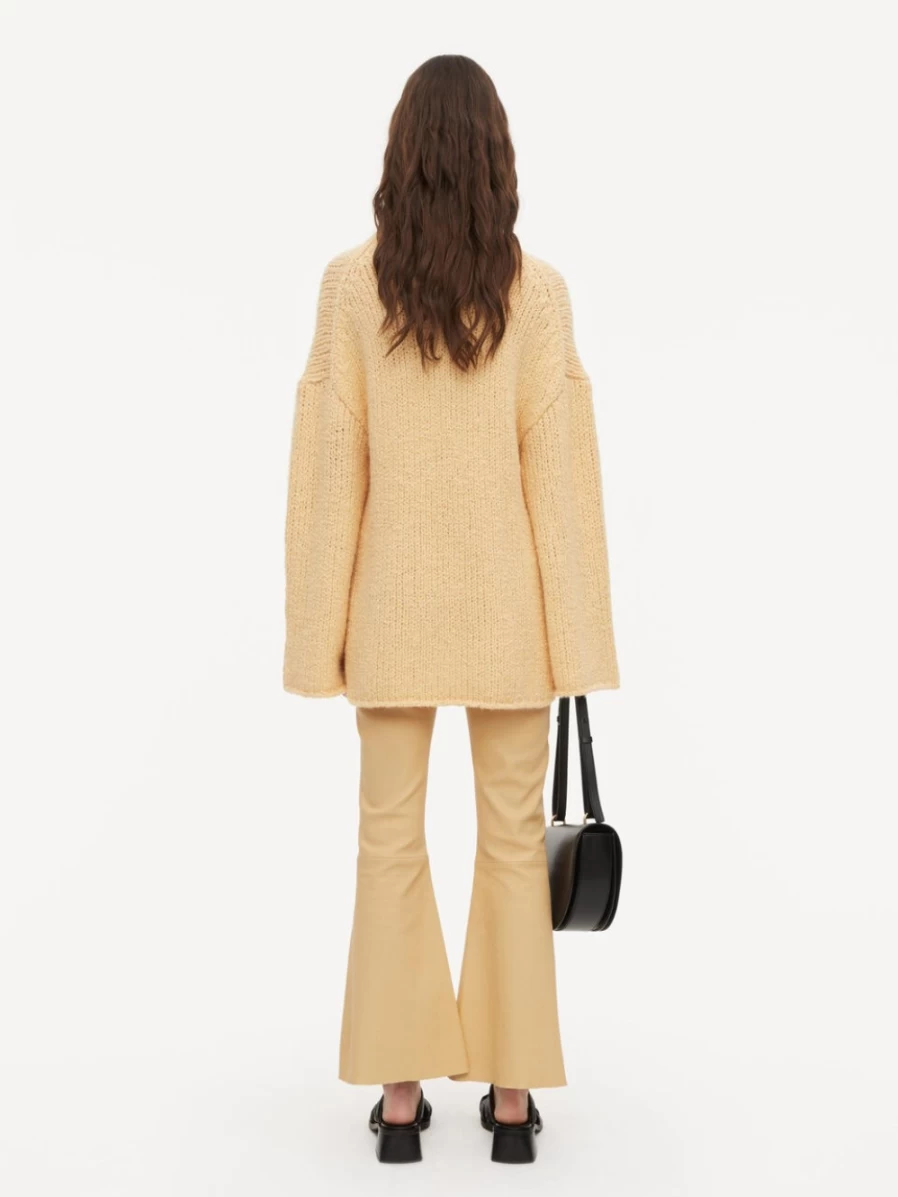 By Malene Birger Women's Amin Sweater in New Wheat | Casual Knit Pullover