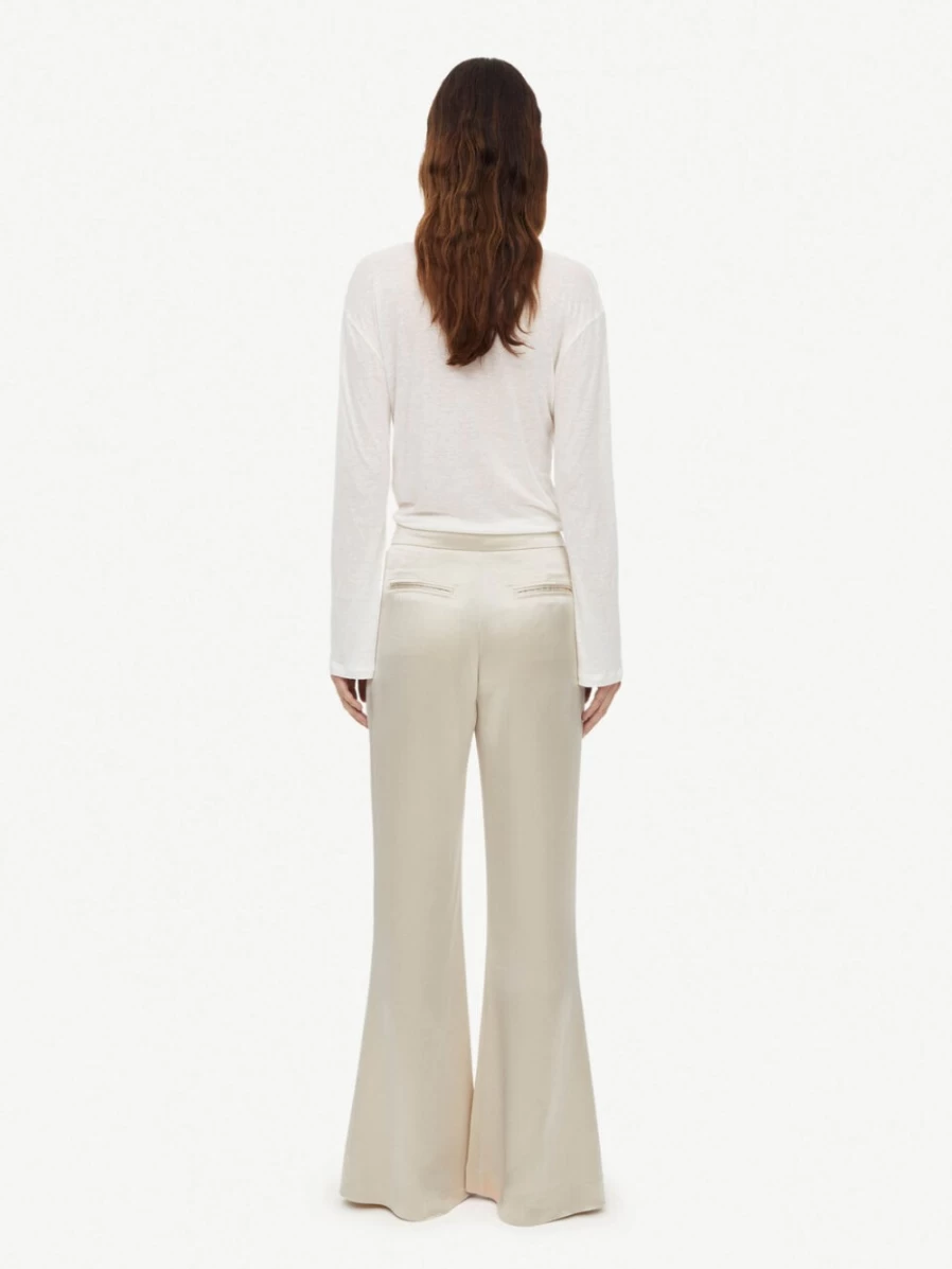 By Malene Birger Women's High-Waisted Trousers in Lt. Sand | Amores Collection