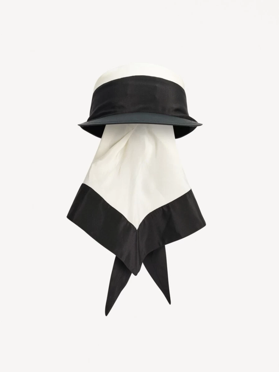 By Malene Birger Aubrielle Women's Silk Hat in Block Stripe