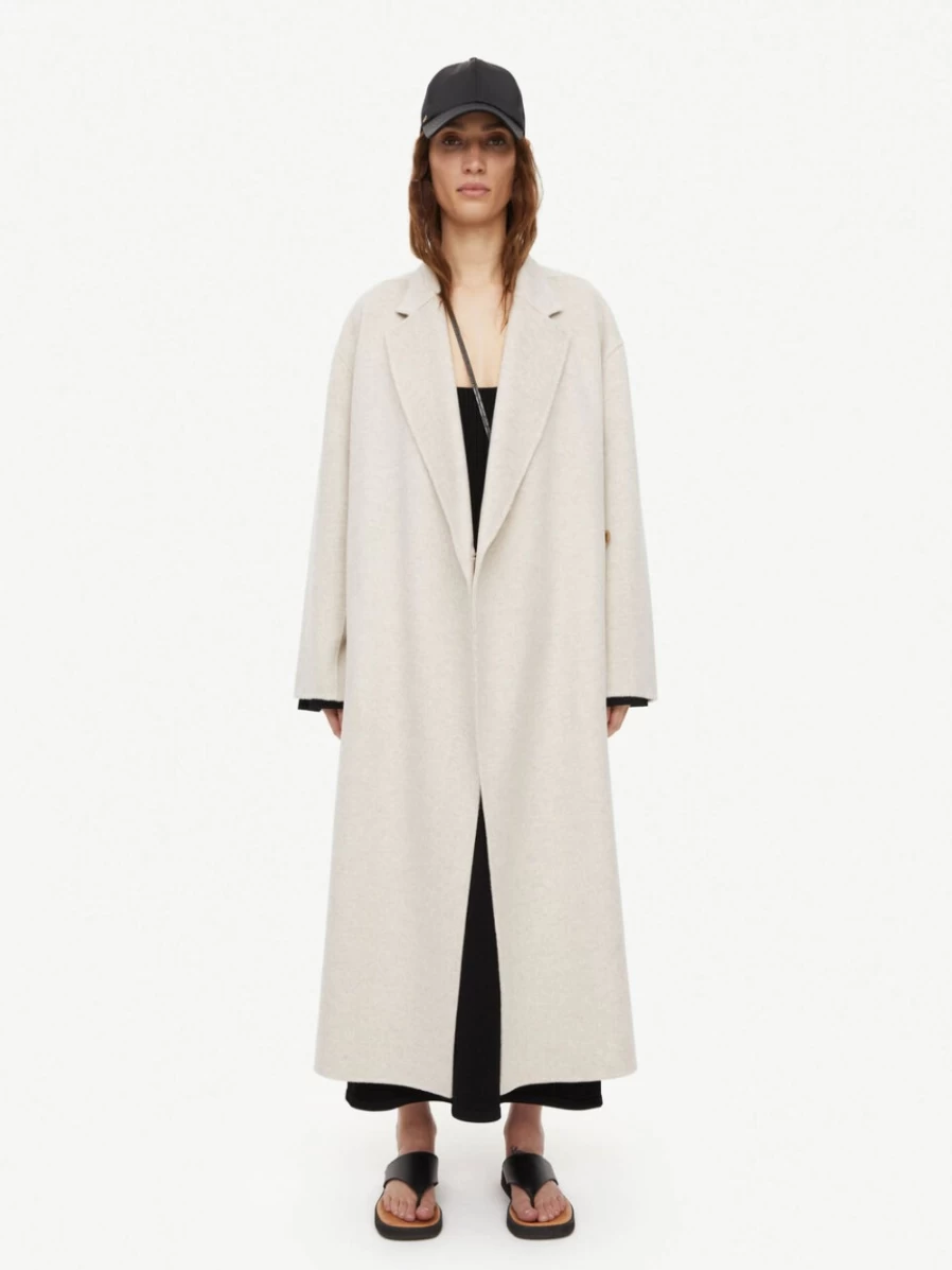 By Malene Birger Women's Nature Double-Breasted Wool Coat - Ayvian Oversized Trench