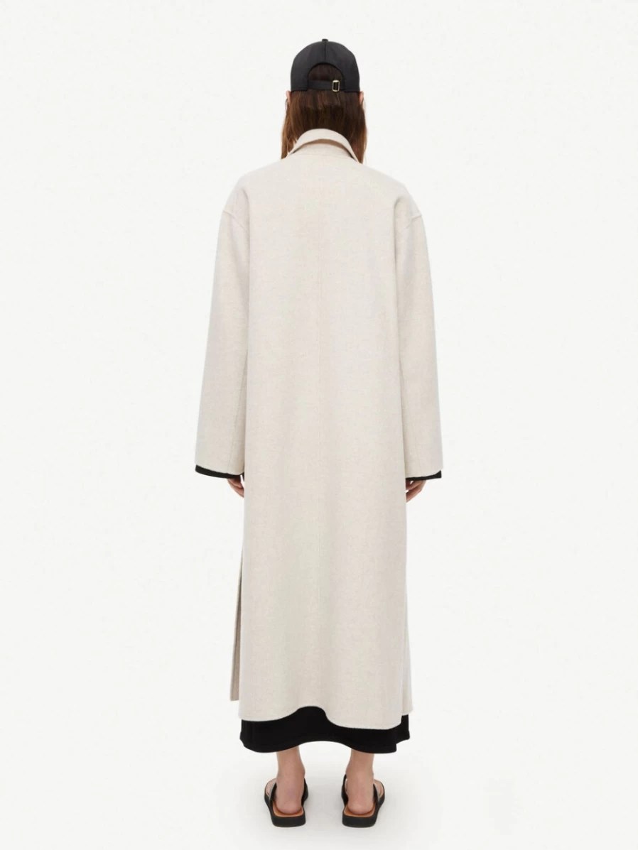 By Malene Birger Women's Nature Double-Breasted Wool Coat - Ayvian Oversized Trench