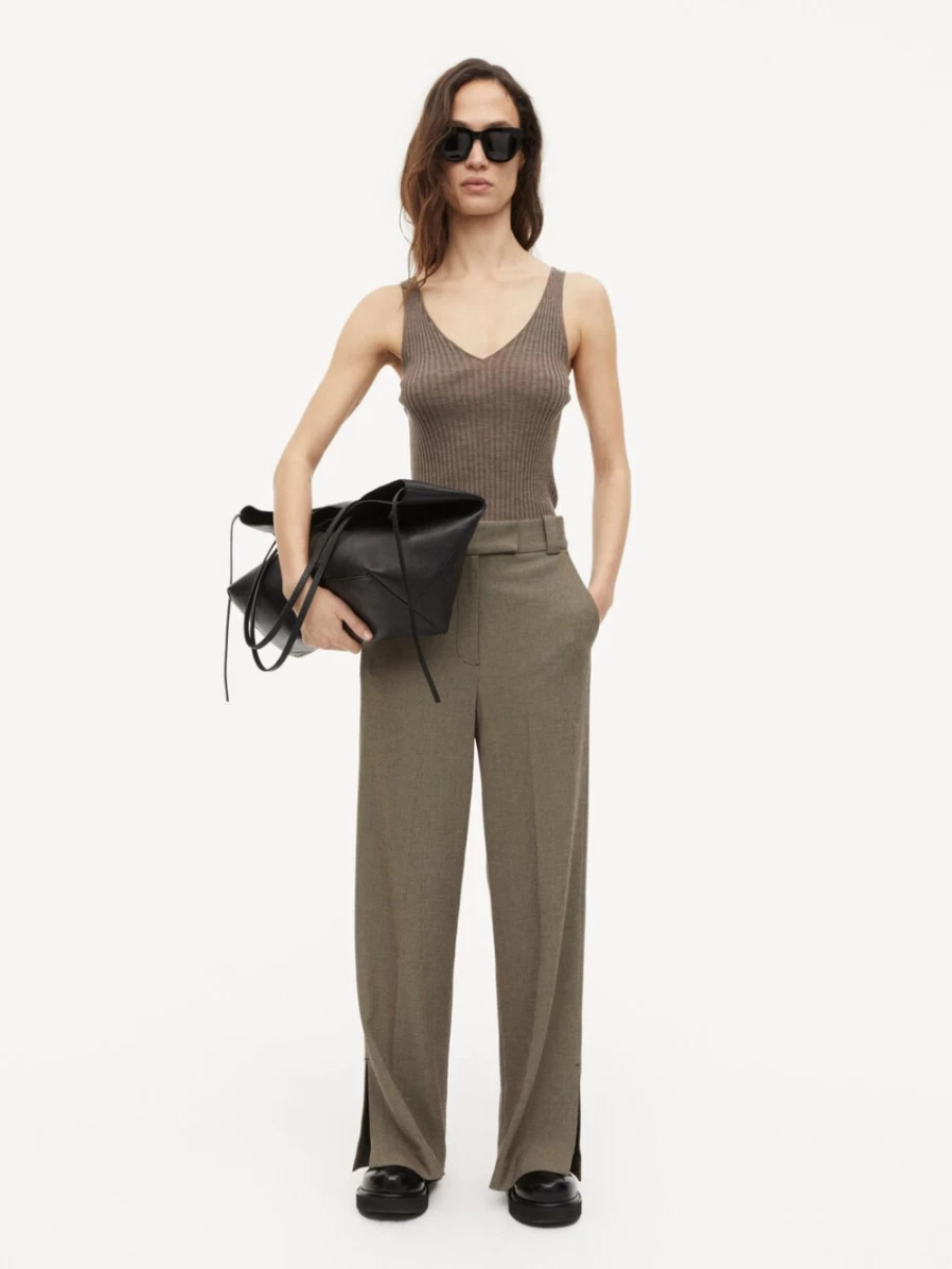 By Malene Birger Women's Ronya Top in Shale - Elegant Blouse for Women