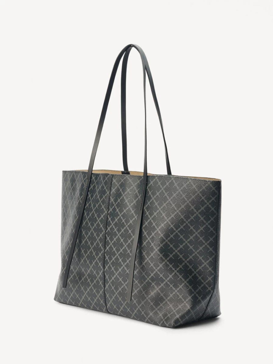 By Malene Birger Abigail Charcoal Printed Tote Bag for Women
