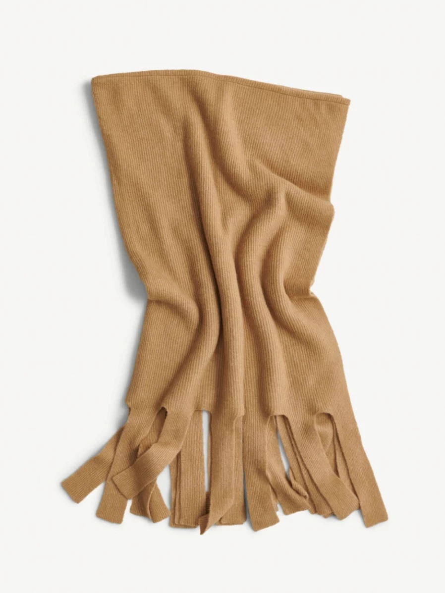By Malene Birger Blancha Sandy-Brown Cozy Throw Blanket for Women