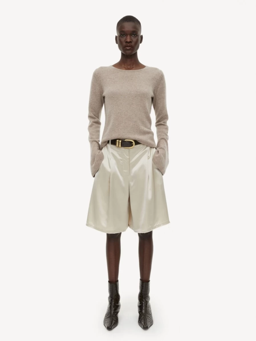 By Malene Birger Women's Lt. Sand High-Waisted Povilla Shorts
