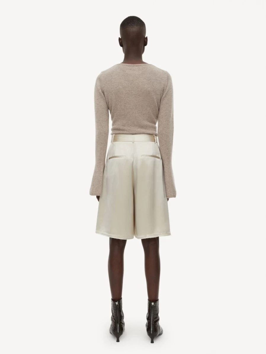 By Malene Birger Women's Lt. Sand High-Waisted Povilla Shorts