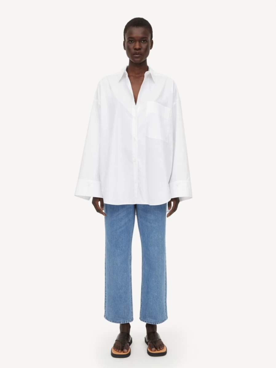 By Malene Birger Women's Pure White Organic Cotton Shirt - Derris Style