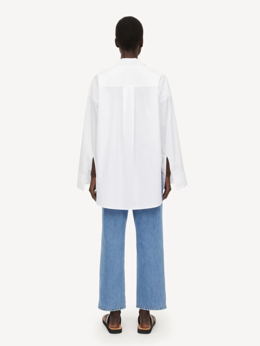 By Malene Birger Women's Pure White Organic Cotton Shirt - Derris Style