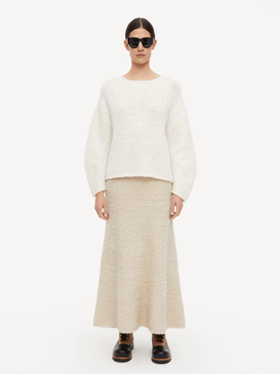 By Malene Birger Women's Aline Sweater in Vanilla Cream | Elegant Knit Top