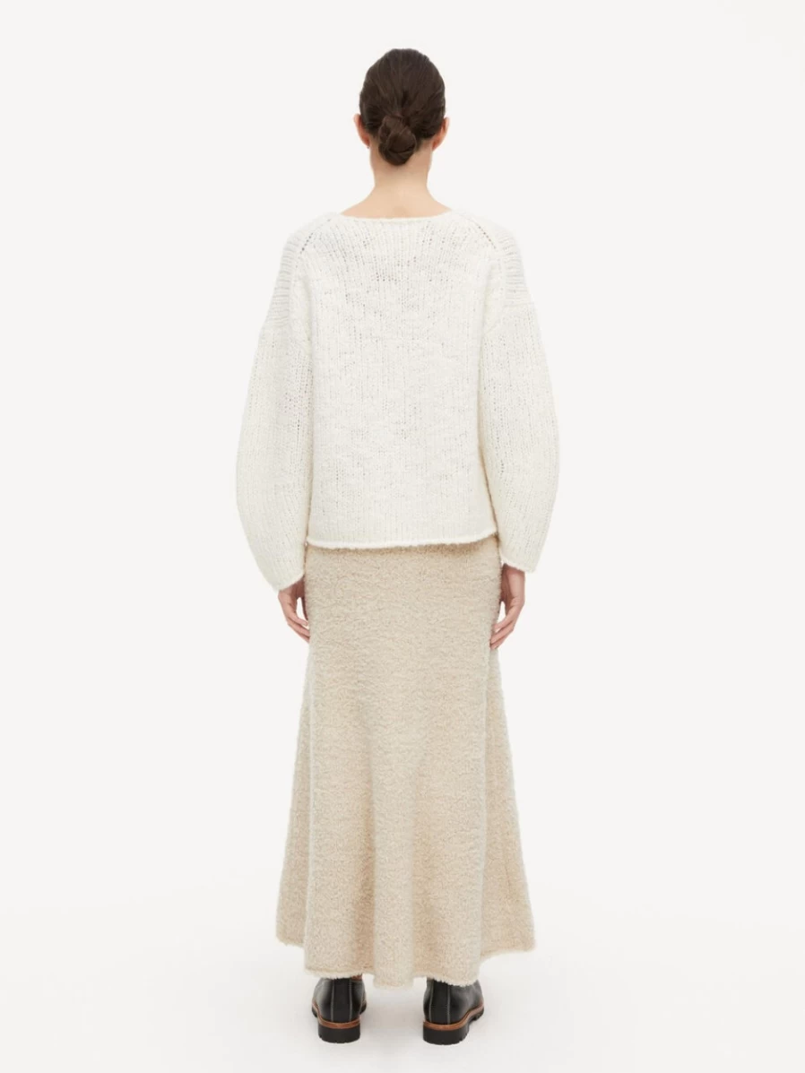 By Malene Birger Women's Aline Sweater in Vanilla Cream | Elegant Knit Top