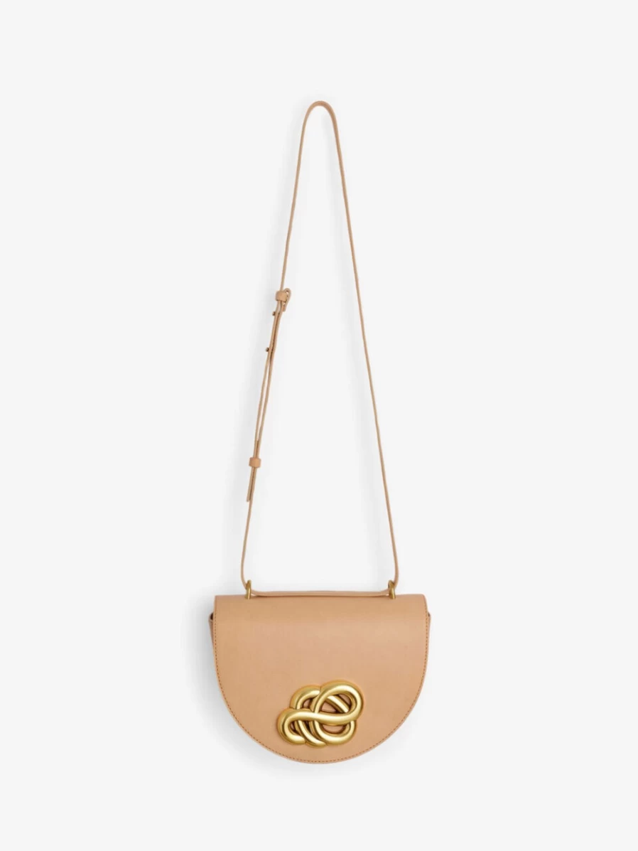 By Malene Birger Cebella Tan Leather Shoulder Bag for Women