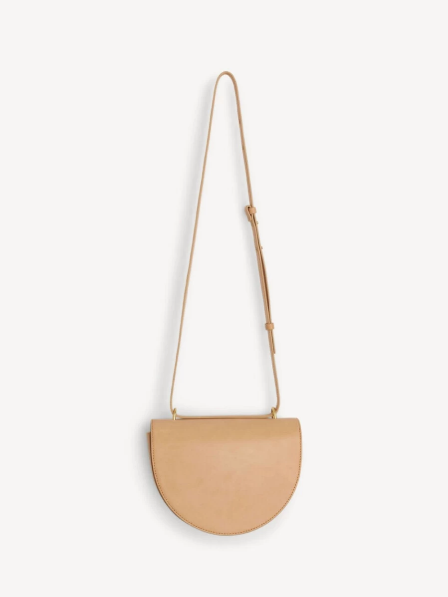 By Malene Birger Cebella Tan Leather Shoulder Bag for Women