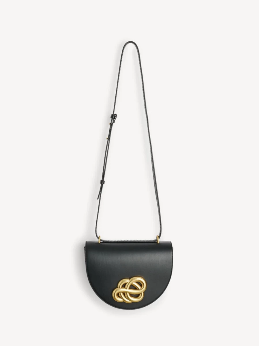 By Malene Birger Cebella Black Leather Shoulder Bag for Women