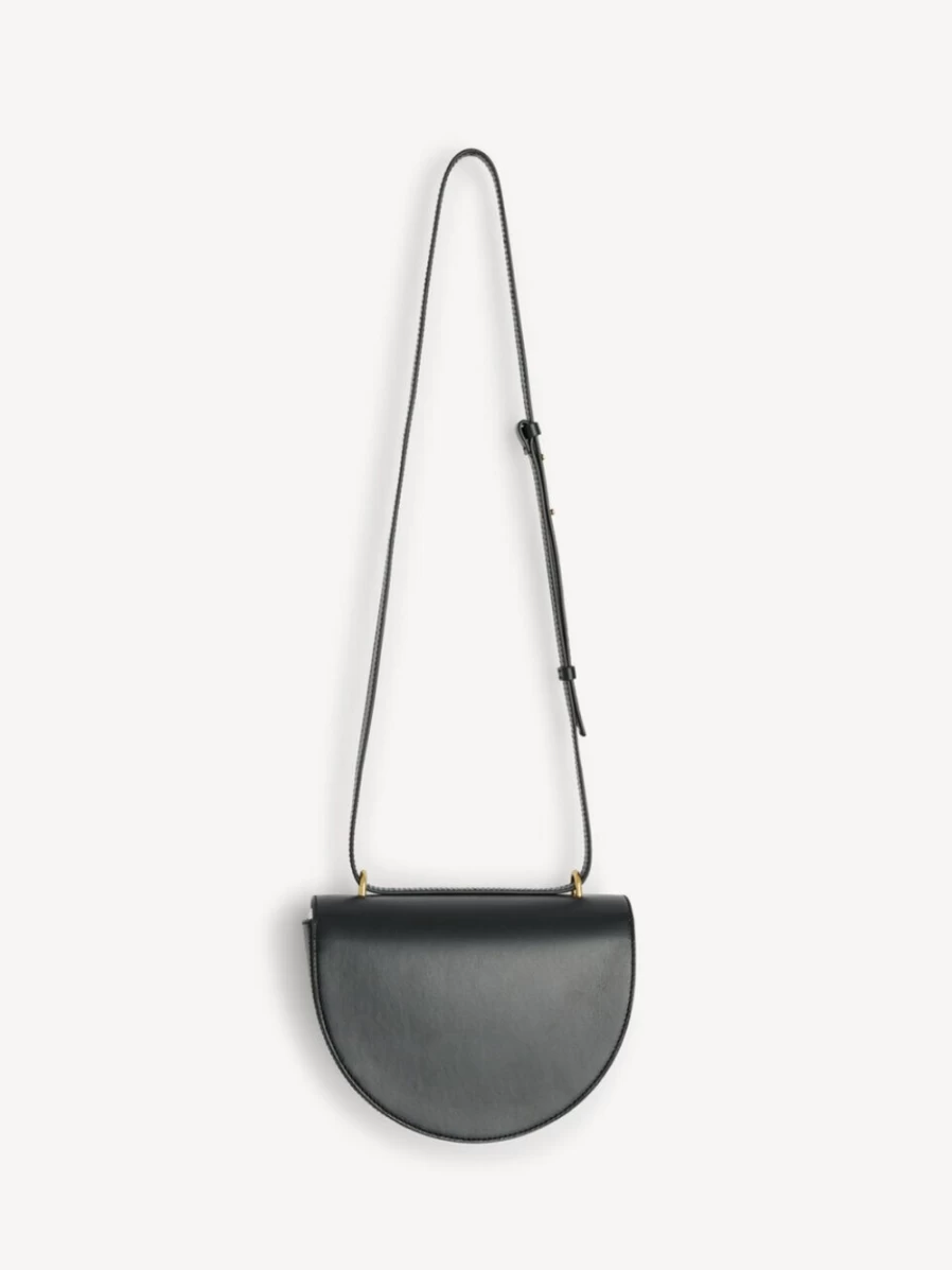By Malene Birger Cebella Black Leather Shoulder Bag for Women