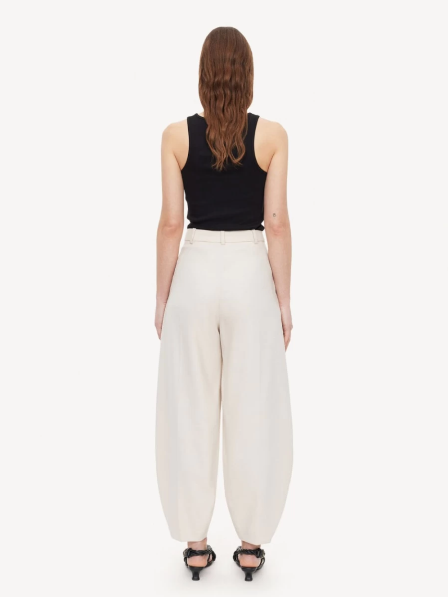 By Malene Birger Women's Carlien High-Waisted Vanilla Cream Trousers
