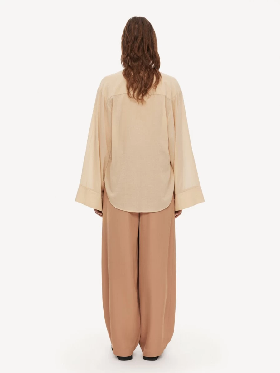 By Malene Birger Women's Aluna Organic Cotton Blouse in Wet Sand