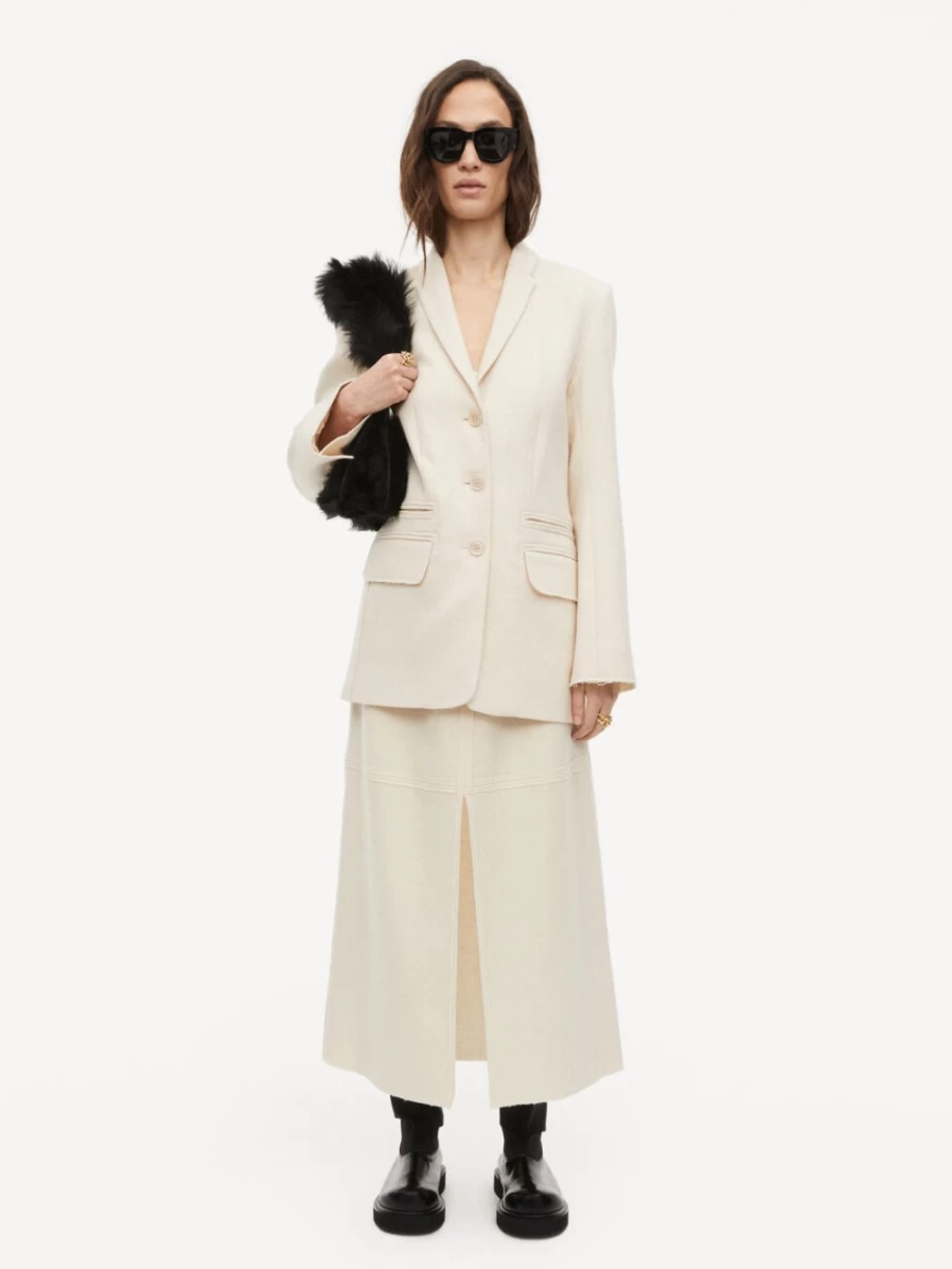 By Malene Birger Women's Elous Maxi Skirt in Fog - Elegant Long Boho Skirt