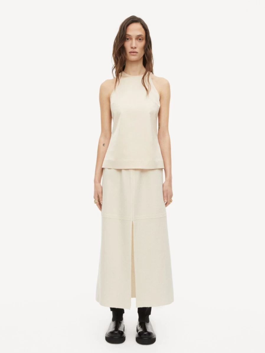 By Malene Birger Women's Malida Top in Vanilla Cream | Elegant Blouse for Women