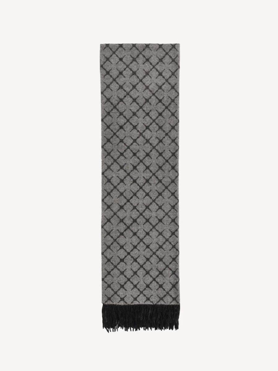 By Malene Birger Women's Light Grey Melange Cashmere-Blend Scarf - Ortega Collection