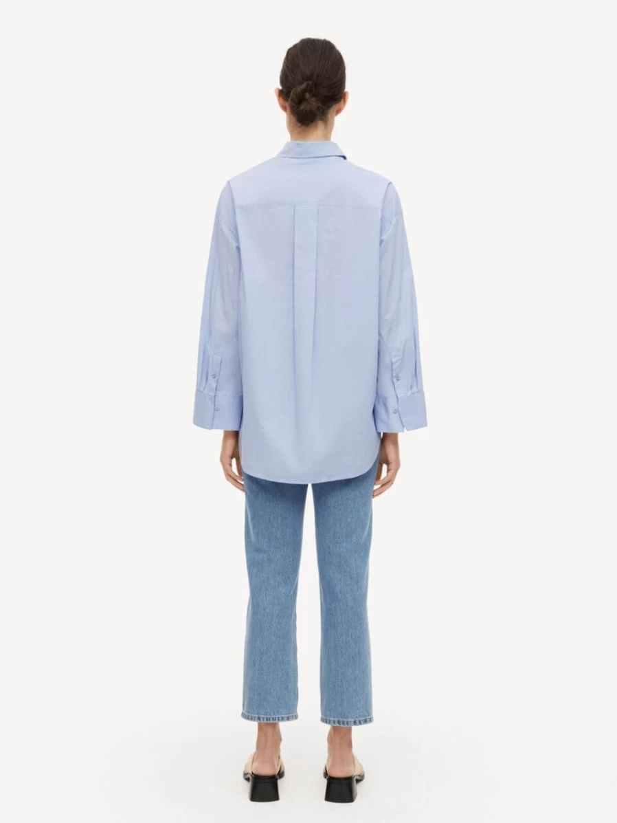 By Malene Birger Women's Brunnera Blue Derris Organic Cotton Shirt
