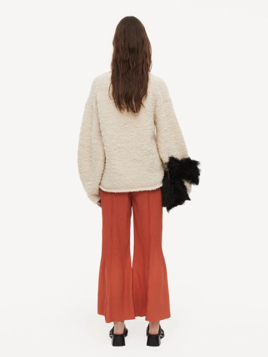By Malene Birger Women's Charlott Pleated Trousers in Autumn Glaze - Elegant High-Waisted Palazzo Pants