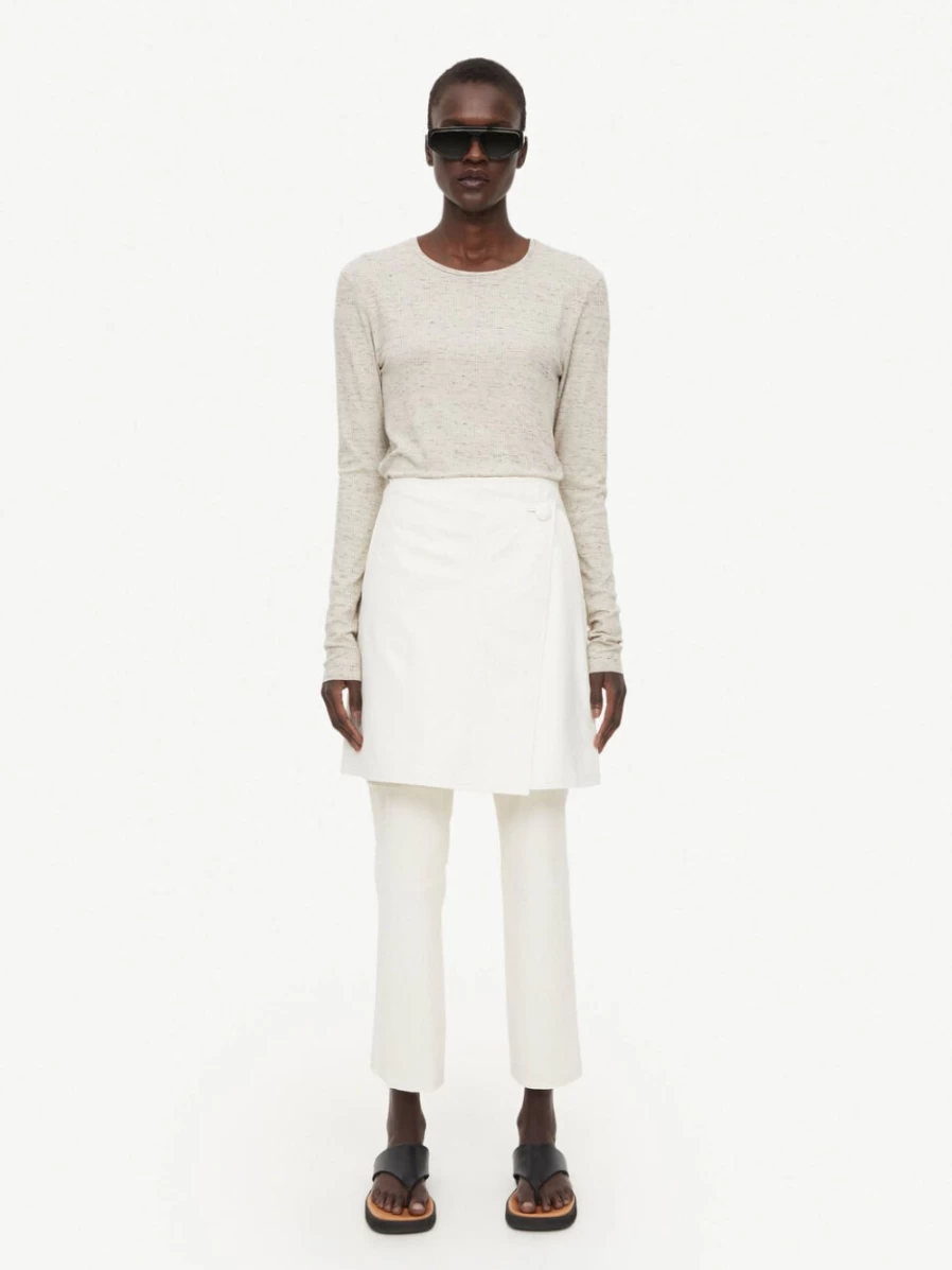 By Malene Birger Women's Oyster Gray Nimas Speckled Top