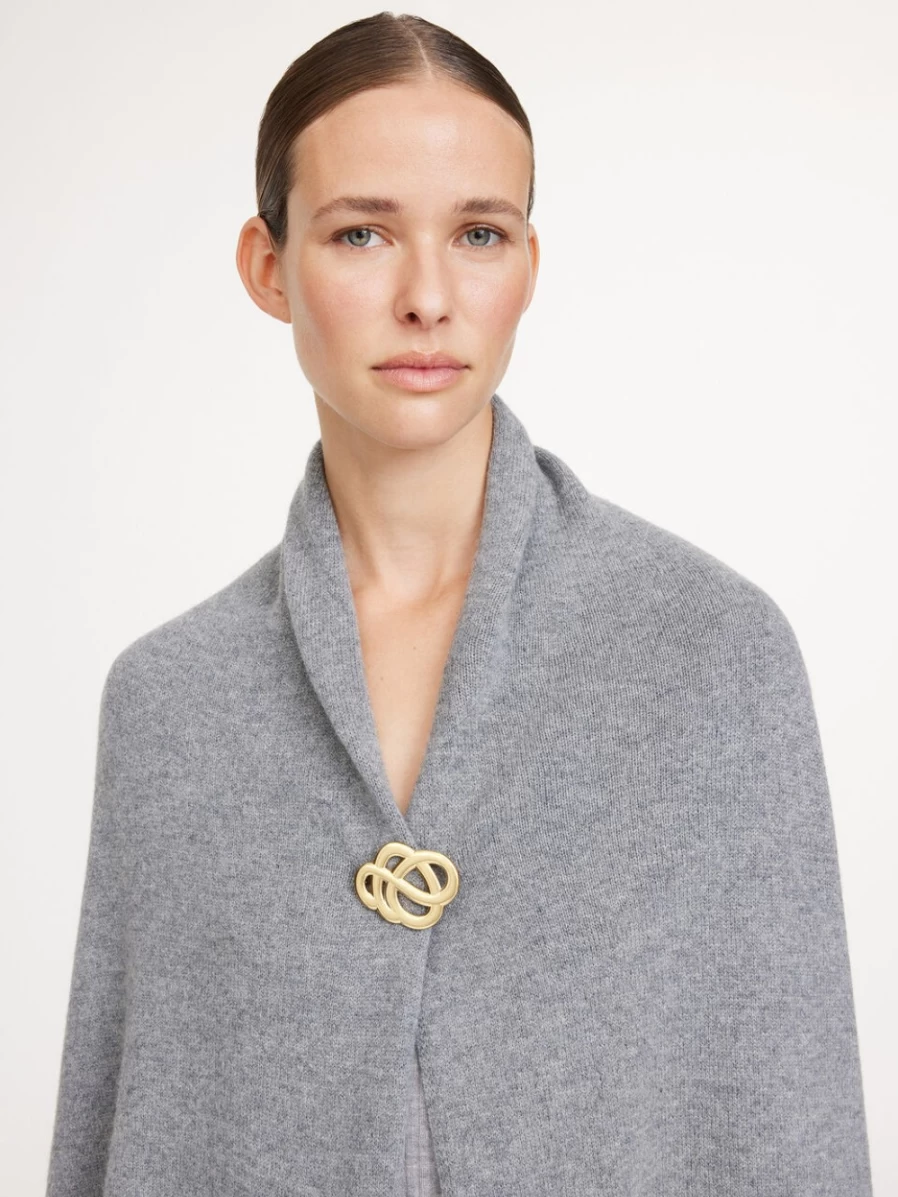 By Malene Birger Gold Brooch for Women - Elegant Broche Jewelry