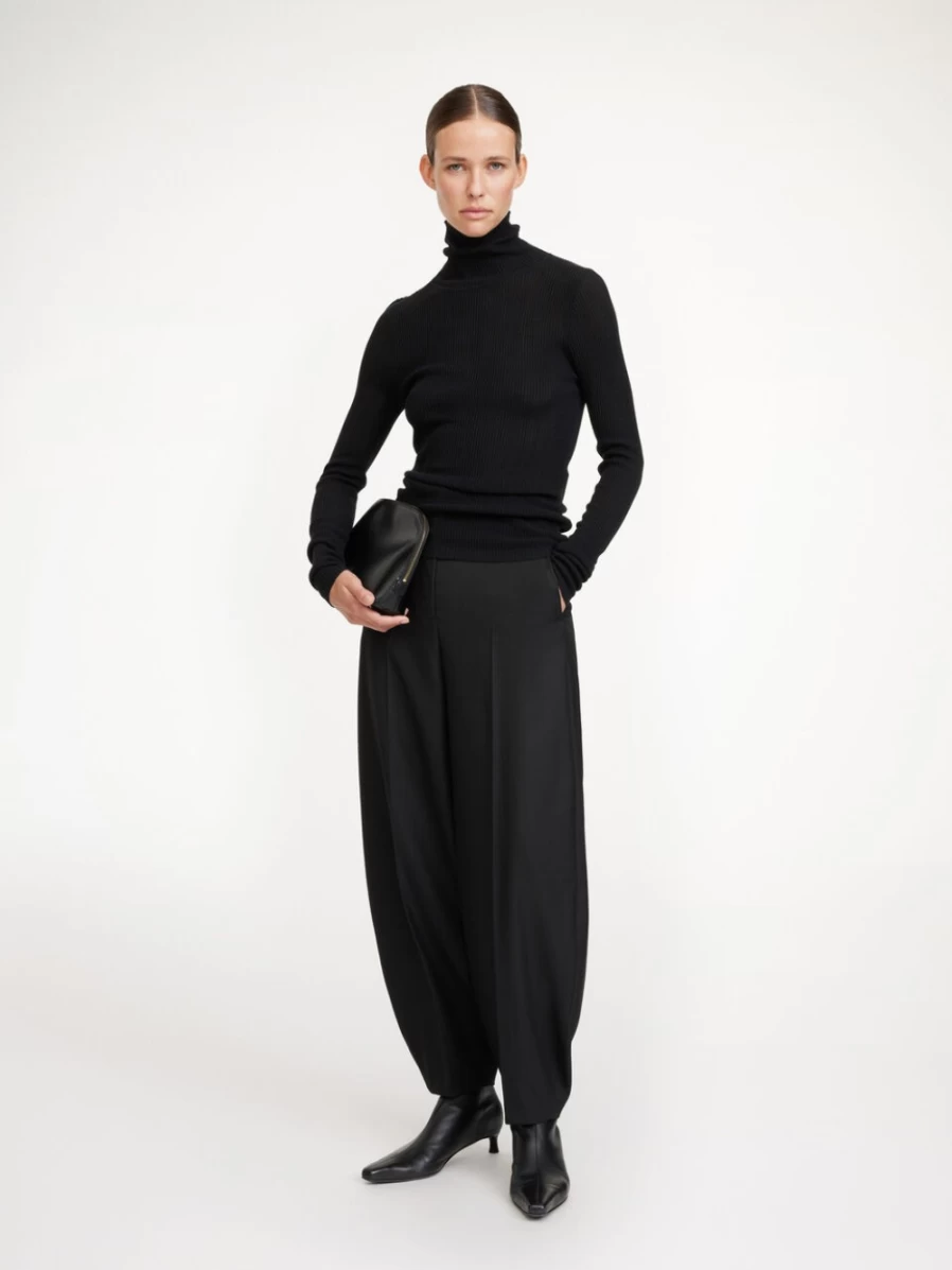 By Malene Birger Women's Carlien High-Waisted Black Trousers