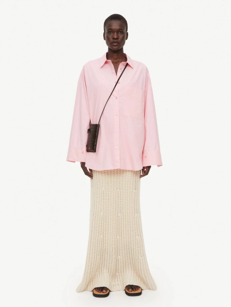 By Malene Birger Women's Bubble Pink Organic Cotton Shirt - Derris Style