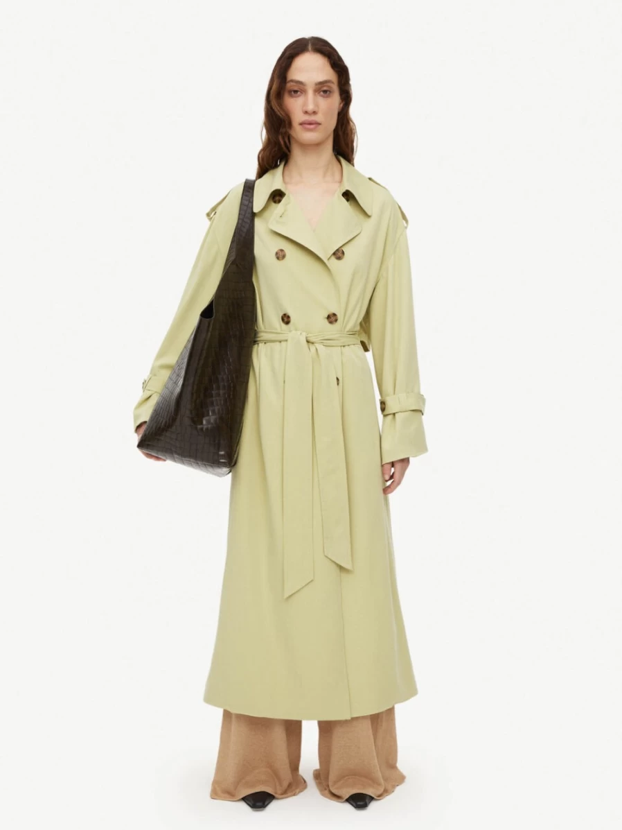 By Malene Birger Women's Alanis Trench Coat in Weeping Willow - Classic Stylish Outerwear