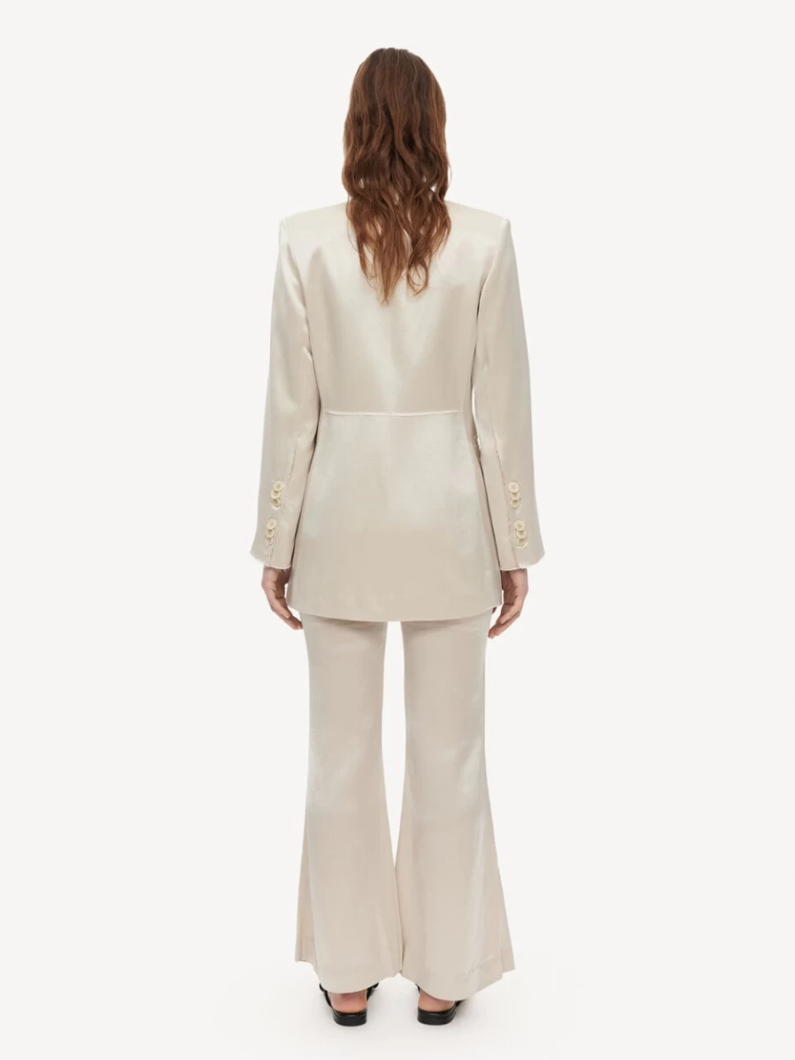 "By Malene Birger Women's Lt. Sand Porter Blazer | Lightweight Tailored Jacket"
