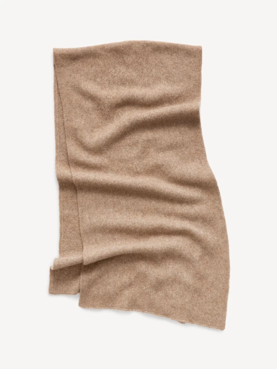 By Malene Birger Finnley Scarf for Women - Tannin Wool Wrap, Luxury Winter Accessory