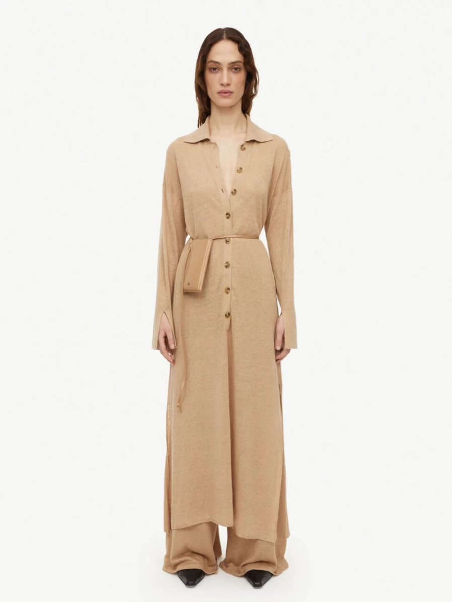 By Malene Birger Women's Thoni Dress in Sesame - Elegant Boho Chic Maxi Dress