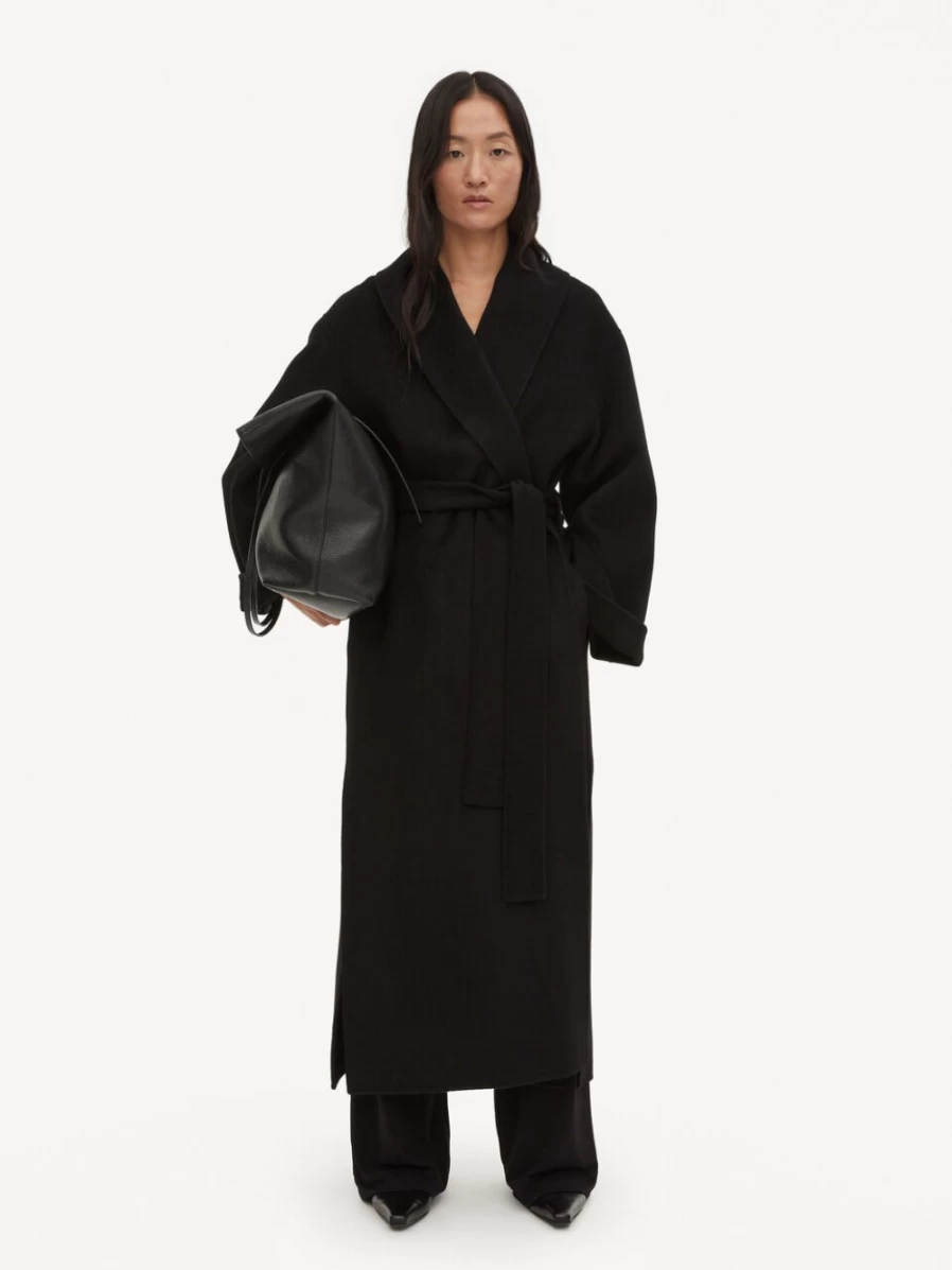 By Malene Birger Women's Black Trullem Wool Coat