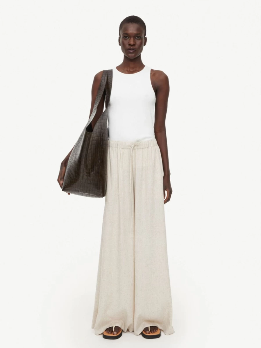 By Malene Birger Women's Undyed Linen-Blend Trousers - Pisca