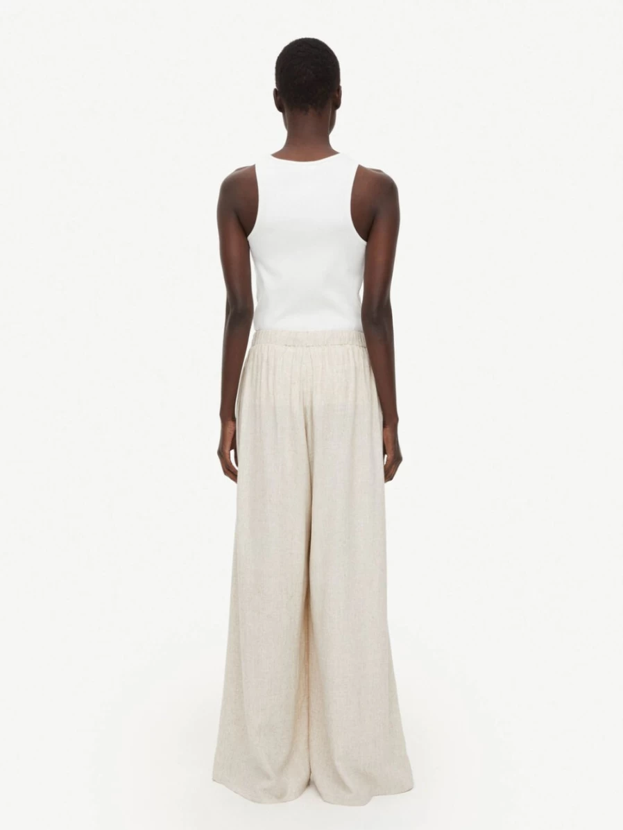 By Malene Birger Women's Undyed Linen-Blend Trousers - Pisca