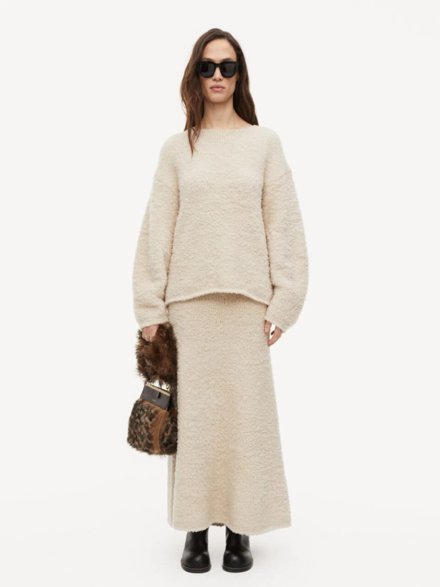 By Malene Birger Women's Hevina Maxi Skirt in Fog - Elegant Long Boho Skirt