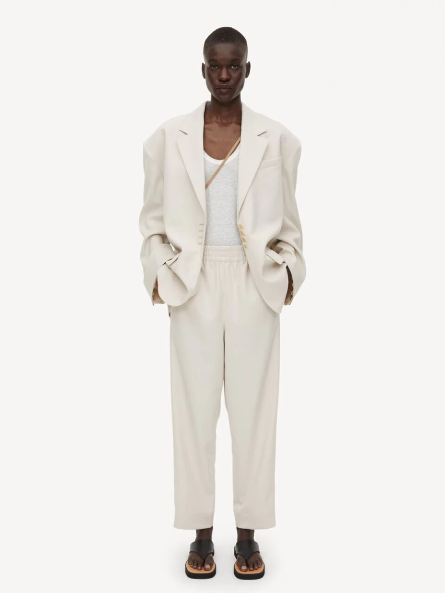 By Malene Birger Women's Remi Trousers in Vanilla Cream - Elegant Casual Wear