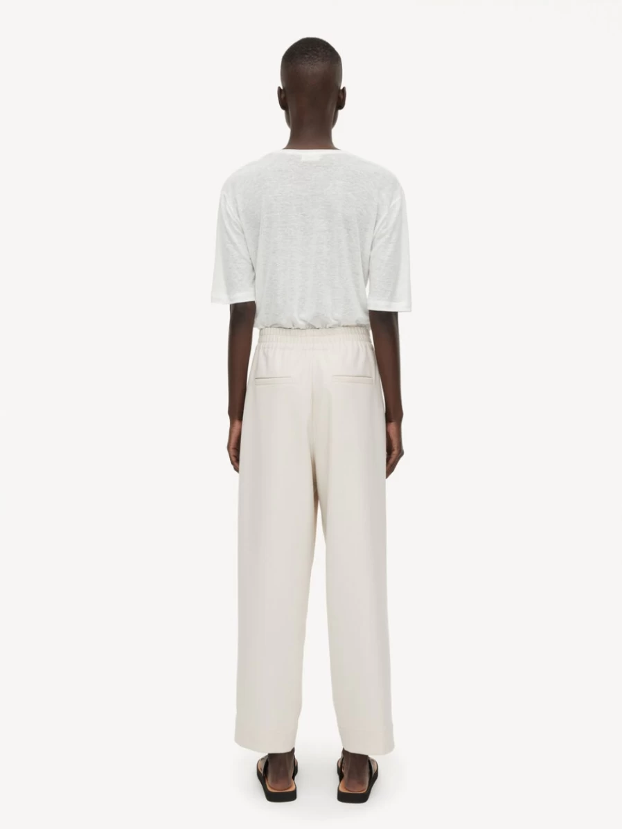 By Malene Birger Women's Remi Trousers in Vanilla Cream - Elegant Casual Wear